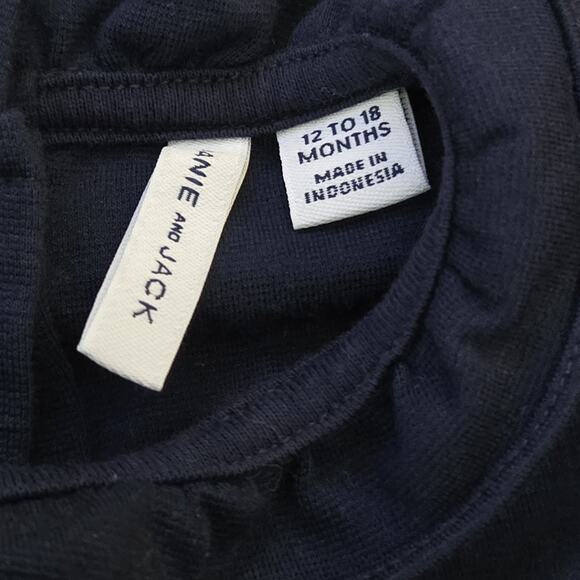 Janie and Jack Navy dress with fur, 12-18mos New WithOUT Tags - Picture 6 of 7